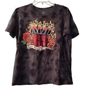KISS Band Detroit Rock City Tie-Dye Graphic T-Shirt
